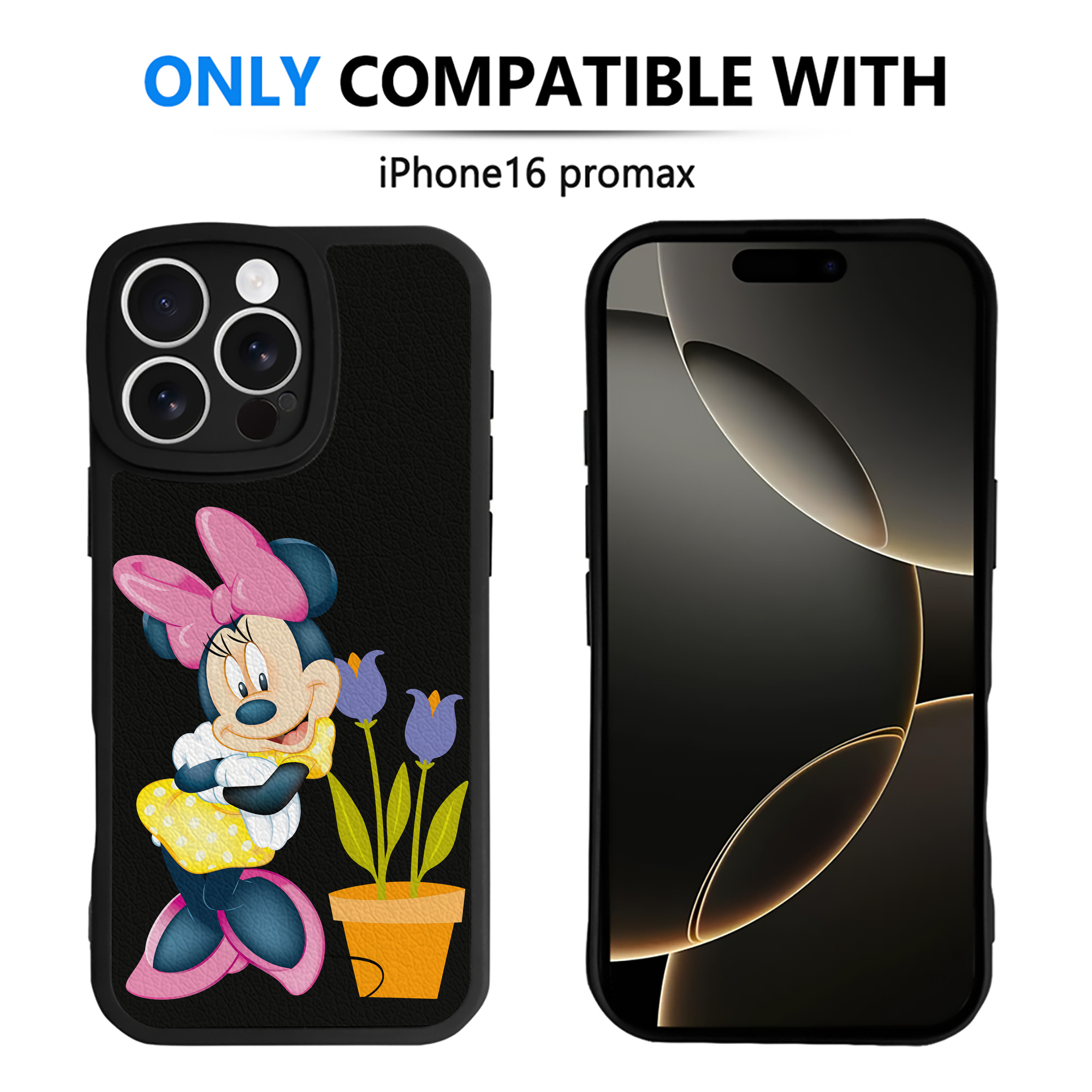 （画像用） ミッキーマウス Mickey Mouse 【iPhone 16シリーズ対応】シリコンスマホケース（レザー調） 材質：シリコン